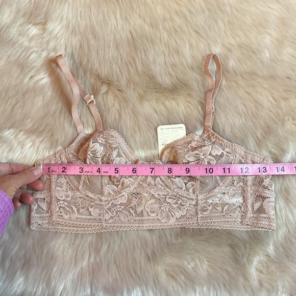 NWT intimately free people Sorento Demi Longline Bra sweet nothings sz 36C - Picture 9 of 12